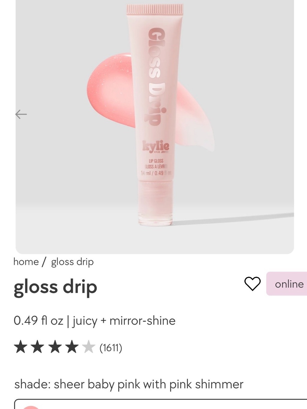 Gloss Drip Lip Gloss — Playfully Pink
